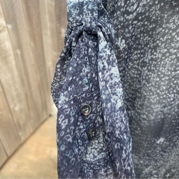 All Saints Sheer gray Button-Up tunic size 4 - Picture 4 of 8